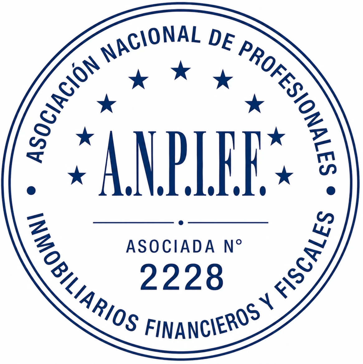 Sello A.N.P.I.F.F. Asociada número 2228