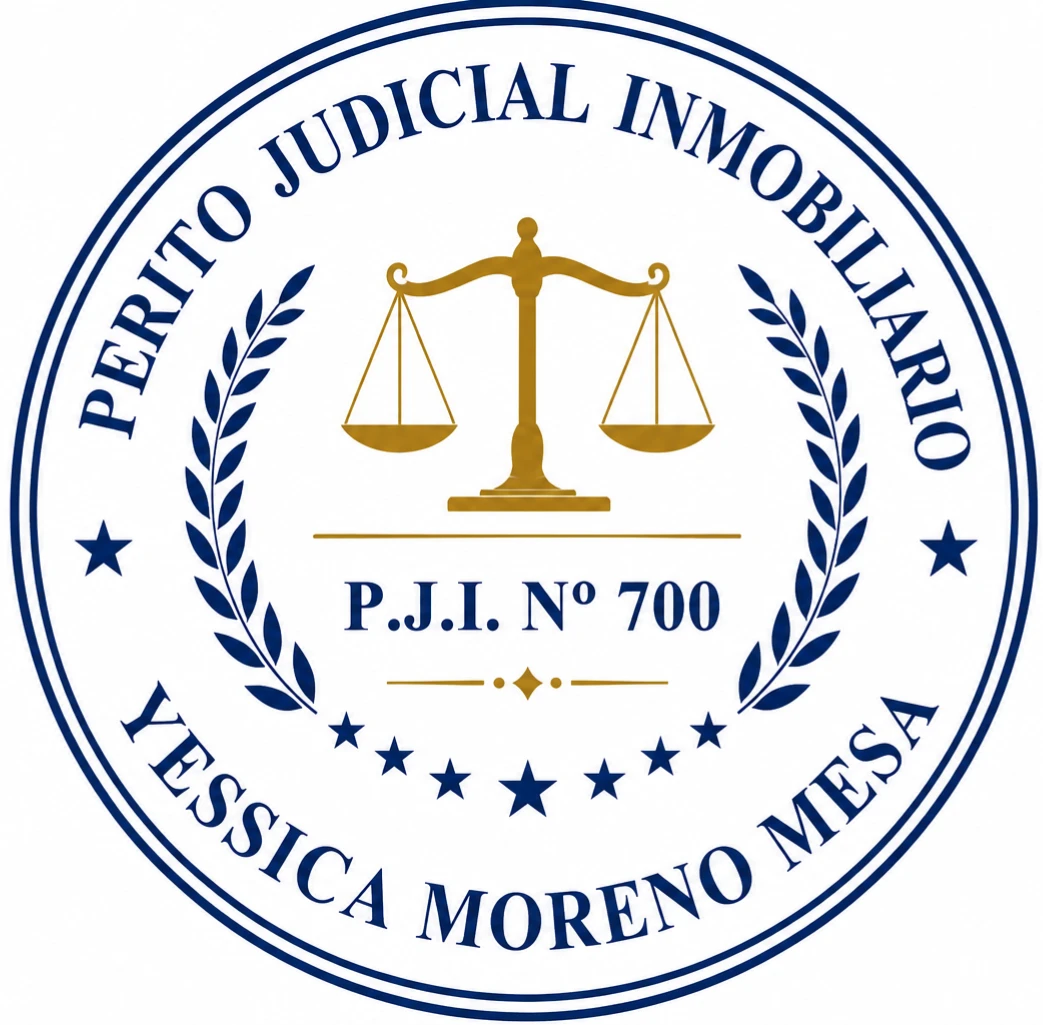 Sello Perito Judicial Inmobiliario P.J.I. número 700 Yessica Moreno Mesa